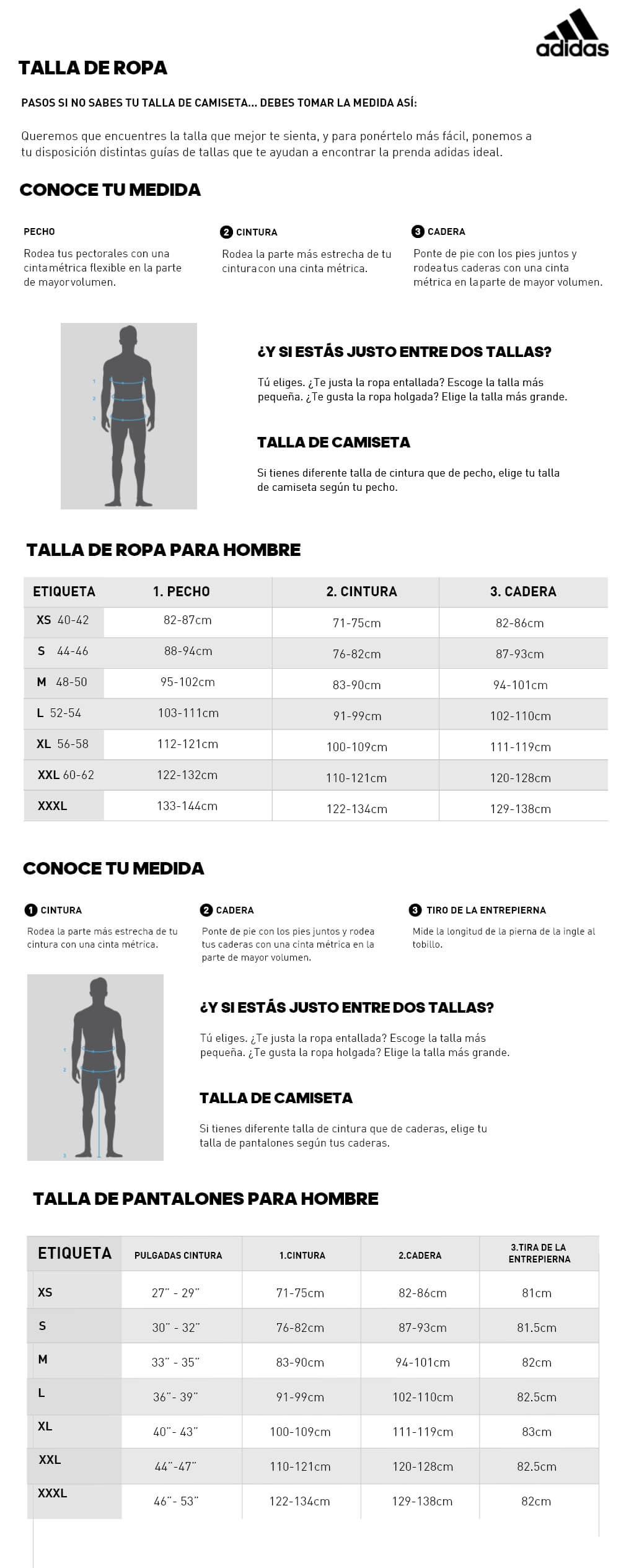 Adidas tallas ropa Outlet