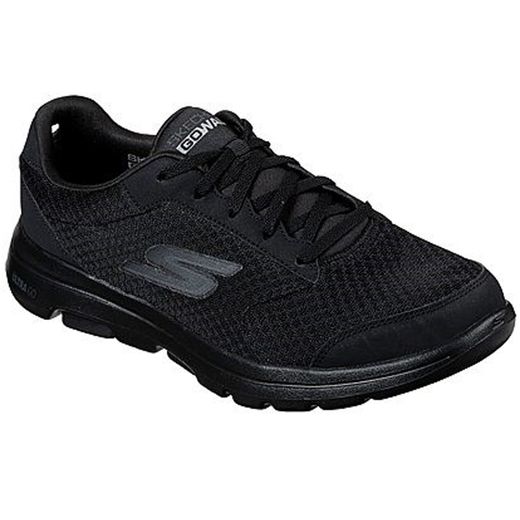 TENIS PARA HOMBRE SKECHERS GO WALK 5 QUALIFY NEGRO - peopleplays skechers de caballero