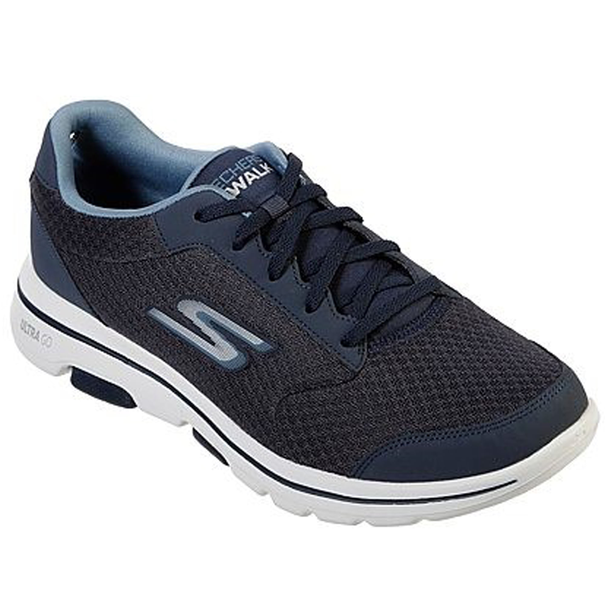 TENIS PARA HOMBRE SKECHERS GO WALK 5 QUALIFY AZUL - peopleplays