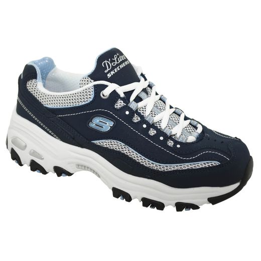 skechers d lite azul