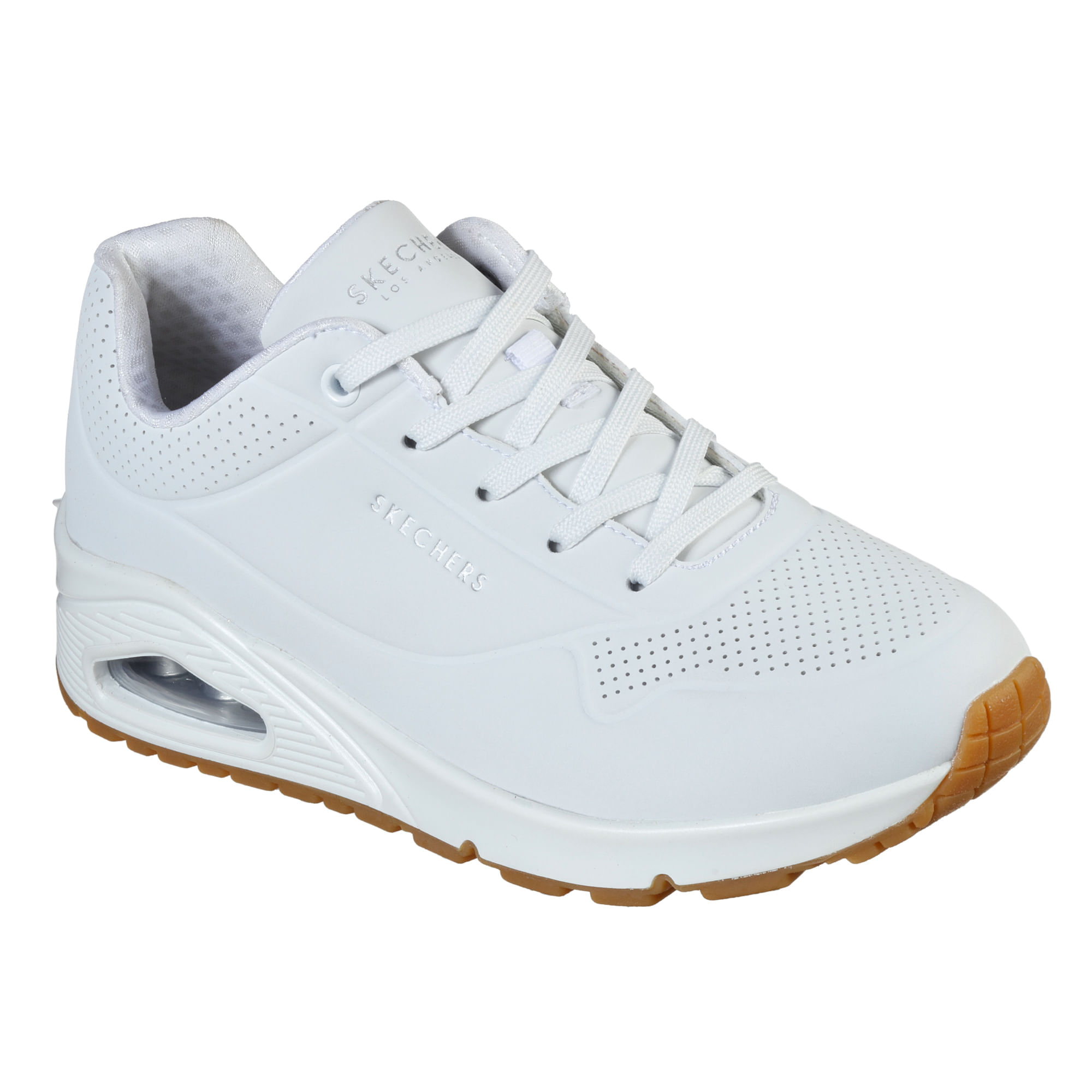 Tenis Para Mujer Skechers Uno -Stand On Air - 73690 WHT - peopleplays